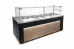 Refrigerated showcase for side dishes